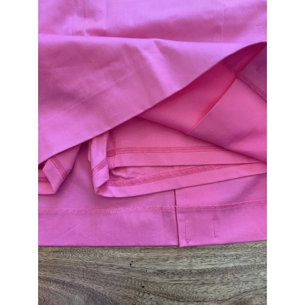 Ralph Lauren Golf Skort Womens 10 Pink Lucia Classics Stretch Zip Pocket Lined